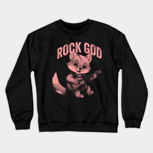 Rock God Fox Crewneck Sweatshirt